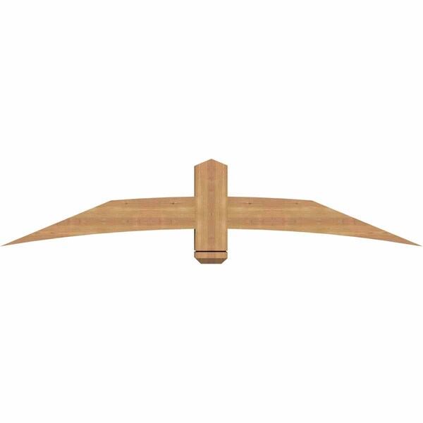 Ekena Millwork Bellingham Timber Gable Bracket, Western Red Cedar, 72"W x 15"H x 5 1/2"D x 5 1/2"F, 5/12 Pitch GBW072X15X0606BEL00SWR - main